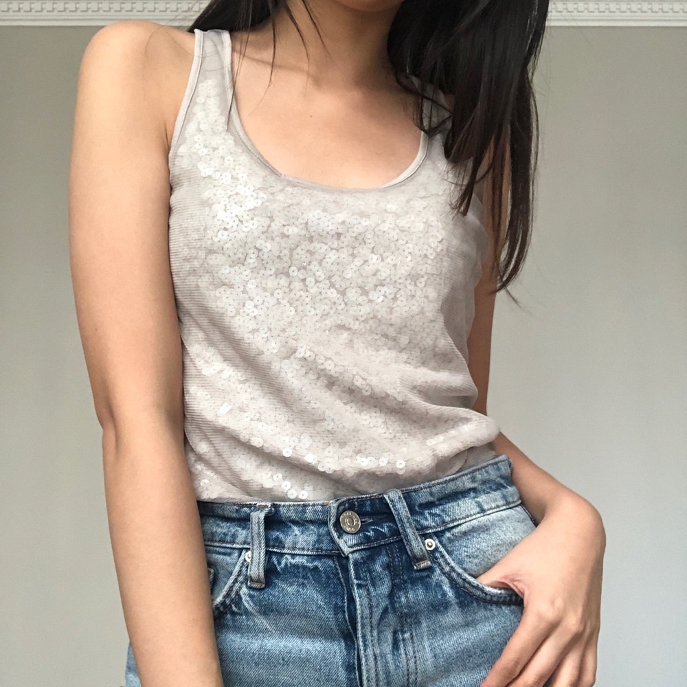 Sequin Tank Top